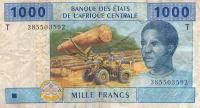 Gallery image for Central African States p107Tb: 1000 Francs
